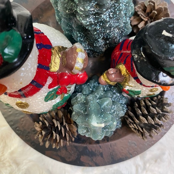 Christmas Candle Garden Vintage Eight Piece Country‎ Candle Garden with Tray - Picture 7 of 11